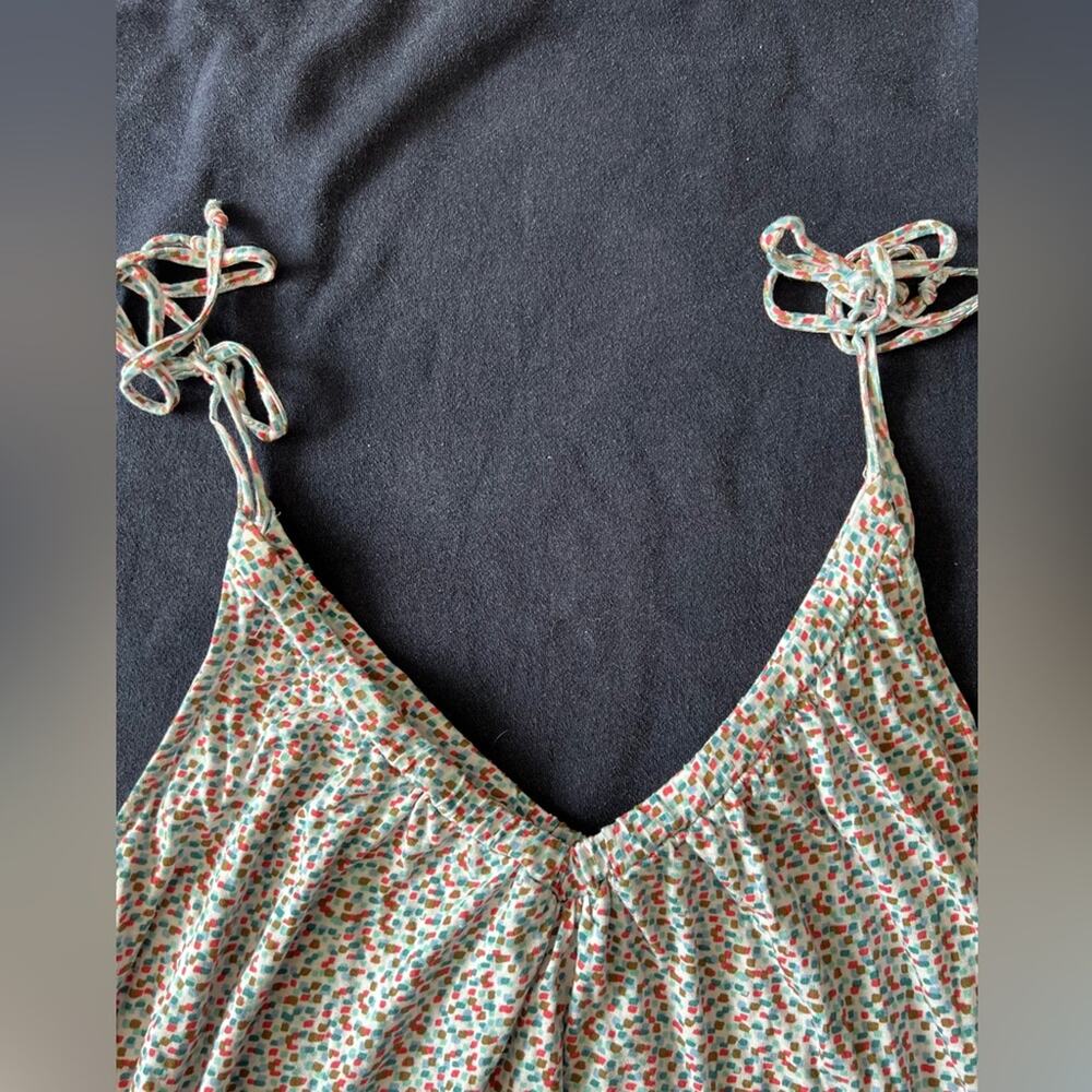 Anthropologie Floral Tank Top - Cream and Red - Picture 7 of 7